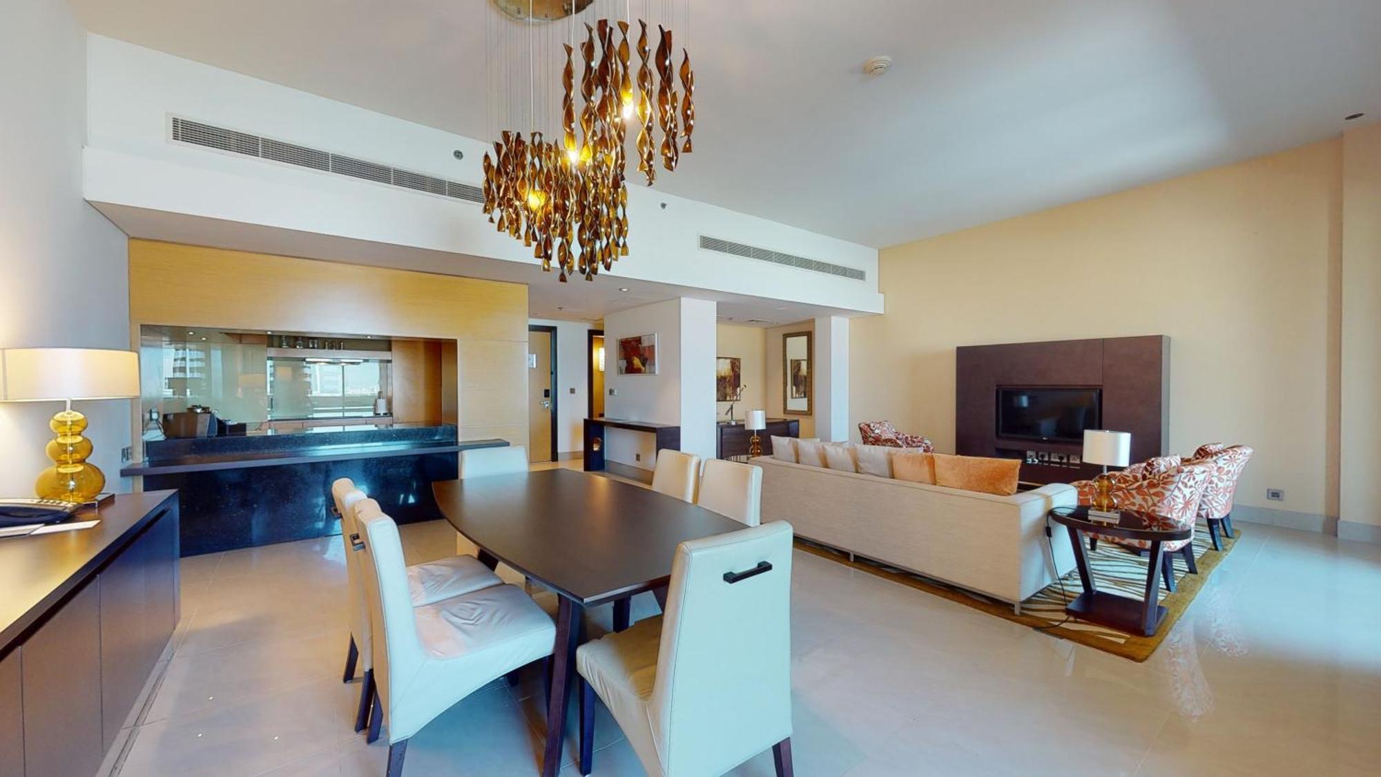 Marriott Executive Apartments Al Jaddaf, Дубай Экстерьер фото A 3D model of a living room